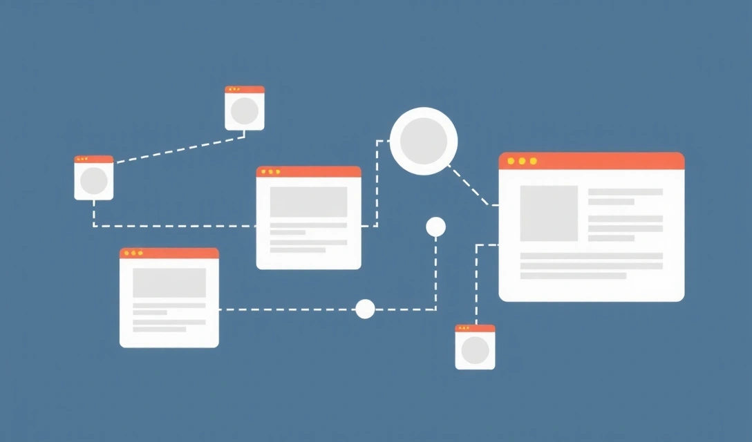 Illustration de liens hypertextes et de navigation web